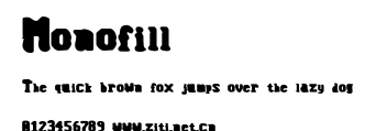 Monofill.ttf字體轉換器圖片