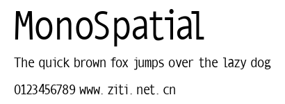 MonoSpatial.ttf字體轉換器圖片