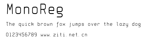 MonoReg.ttf字體轉換器圖片