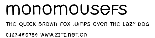 MonoMouseFS.ttf字體轉換器圖片