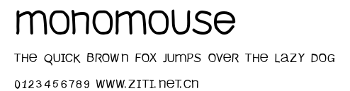 MonoMouse.ttf字體轉換器圖片