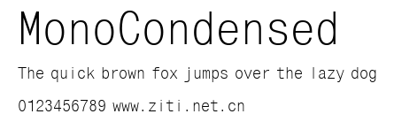 MonoCondensed.ttf字體轉換器圖片