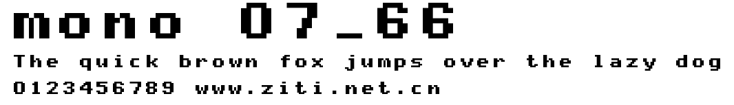 mono 07_66.ttf字體轉換器圖片