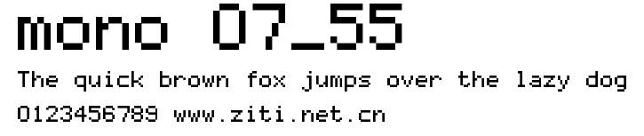 mono 07_55.ttf字體轉換器圖片