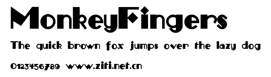 MonkeyFingers.ttf字體轉換器圖片