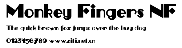 Monkey Fingers NF.ttf字體轉換器圖片
