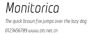 Monitorica.ttf字體轉換器圖片