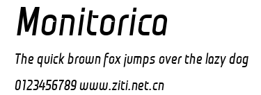 Monitorica.ttf字體轉換器圖片