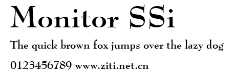 Monitor SSi.ttf字體轉換器圖片
