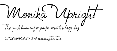 Monika 'Upright'.ttf字體轉換器圖片