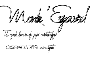 Monika 'Engraved'.ttf字體轉換器圖片