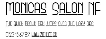 Monicas Salon NF.ttf字體轉換器圖片