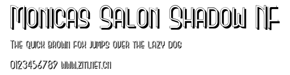 Monicas Salon Shadow NF.ttf字體轉換器圖片