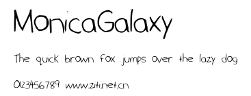 MonicaGalaxy.ttf字體轉換器圖片