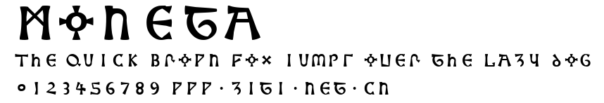 Moneta.ttf字體轉換器圖片