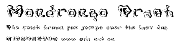Mondrongo Trash.ttf字體轉換器圖片