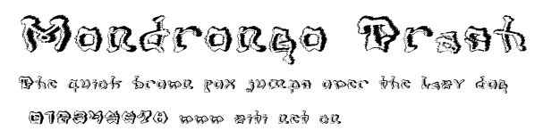 Mondrongo Trash.ttf字體轉換器圖片