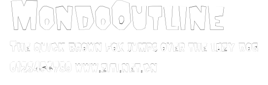 MondoOutline.ttf字體轉換器圖片