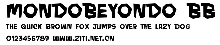 MondoBeyondo BB.ttf字體轉換器圖片