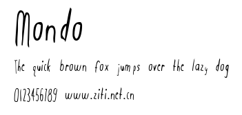 Mondo.ttf字體轉換器圖片