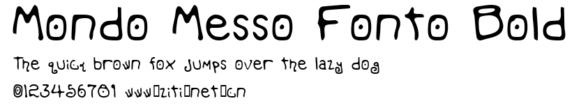 Mondo Messo Fonto Bold.ttf字體轉換器圖片