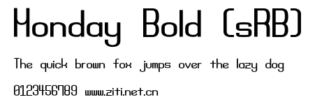 Monday Bold (sRB).ttf字體轉換器圖片