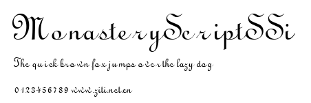 MonasteryScriptSSi.ttf字體轉換器圖片