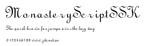 MonasteryScriptSSK.ttf字體轉換器圖片