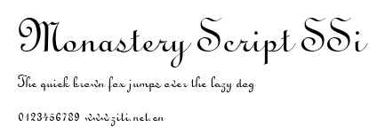 Monastery Script SSi.ttf字體轉換器圖片