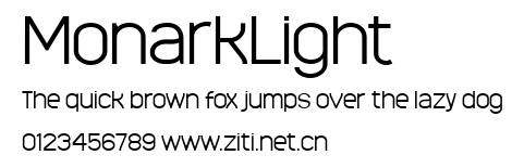 MonarkLight.ttf字體轉換器圖片
