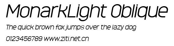 MonarkLight Oblique.ttf字體轉換器圖片