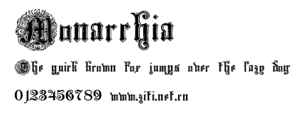 Monarchia.ttf字體轉換器圖片