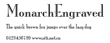 MonarchEngraved.ttf字體轉換器圖片