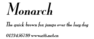 Monarch.ttf字體轉換器圖片