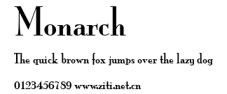 Monarch.ttf字體轉換器圖片