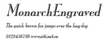 MonarchEngraved.ttf字體轉換器圖片