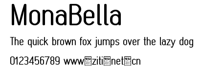 MonaBella.otf字體轉換器圖片