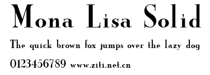 Mona Lisa Solid.ttf字體轉換器圖片