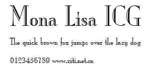 Mona Lisa ICG.ttf字體轉換器圖片
