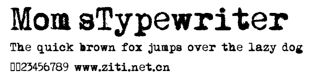 Mom´sTypewriter.ttf字體轉換器圖片