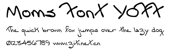 Moms Font YOFF.ttf字體轉換器圖片