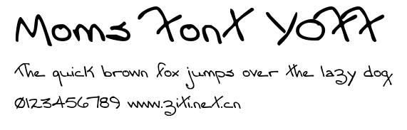 Moms Font YOFF.otf字體轉換器圖片