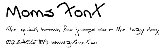 Moms Font.ttf字體轉換器圖片