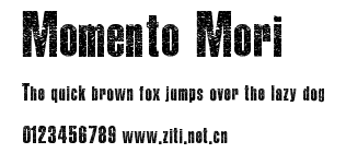 Momento Mori.ttf字體轉換器圖片