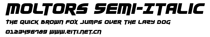 Moltors Semi-Italic.ttf字體轉換器圖片