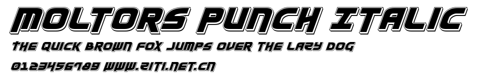 Moltors Punch Italic.ttf字體轉換器圖片