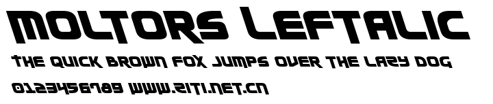 Moltors Leftalic.ttf字體轉換器圖片