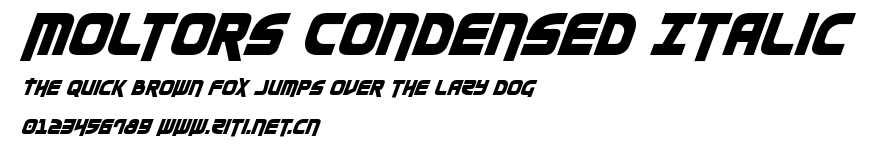Moltors Condensed Italic.ttf字體轉換器圖片
