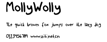 MollyWolly.ttf字體轉換器圖片