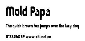 Mold Papa.ttf字體轉換器圖片